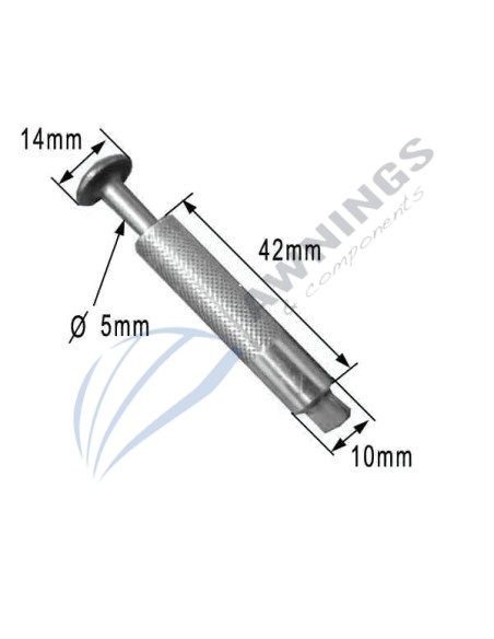 Piton retractable  pour fixer bache piscine