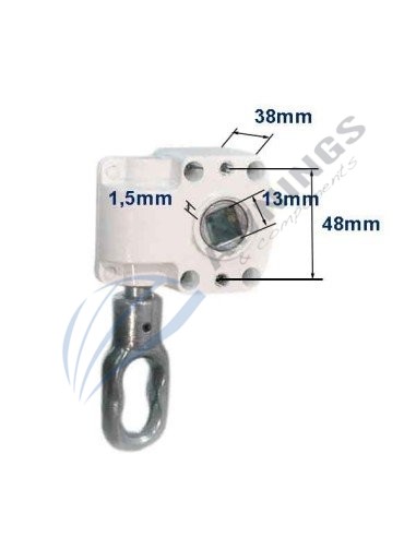 Gear box for awning