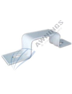 1 support d'angle pour profilé 80x40, pour store plat.blanc, brun ou vert