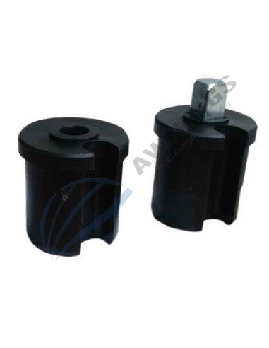 1 Set of side bushes for 28mm round tube