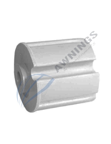 1 Calotta con foro passante tondo 70mm, nylon