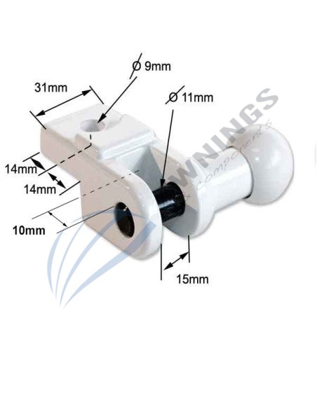 Brazos Gaviota para toldo de balcon