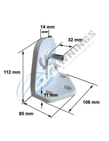 1 Jeu de supports de moulage par injection laqués blancs.