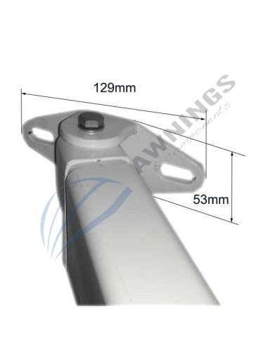 1 Soporte para perfiles de 80x40