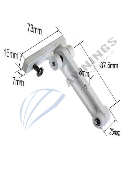 1 Mobile Pulley mit Verlängerung 87,5 mm.