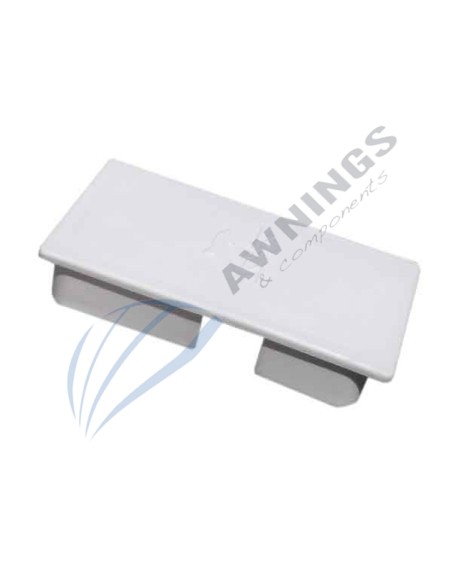 Tapa Siplan de plastico blanco para perfil 80x40