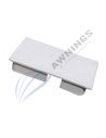 White plastic cap or plug for 80x40 profile Siplan