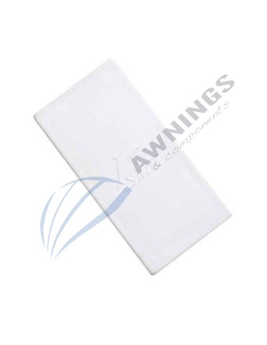 White plastic cap or plug for 80x40 profile Siplan