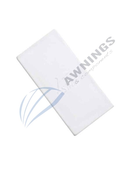 Tapa Siplan de plastico blanco para perfil 80x40