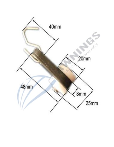 Carrucola mobile in acciaio inox con gancio