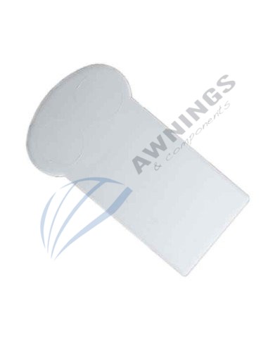 1 Tapon o tapa de plastico blanco, para perfil PTP-119