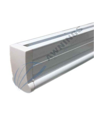 1 Tapon o tapa de plastico blanco, para perfil PTP-119