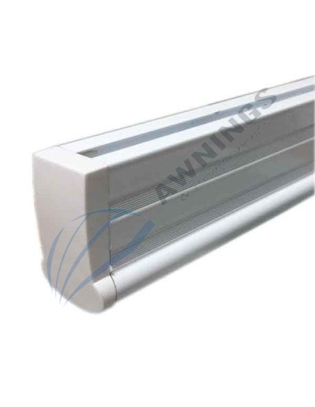 1 White plastic plug or cap, for profile PTP-119