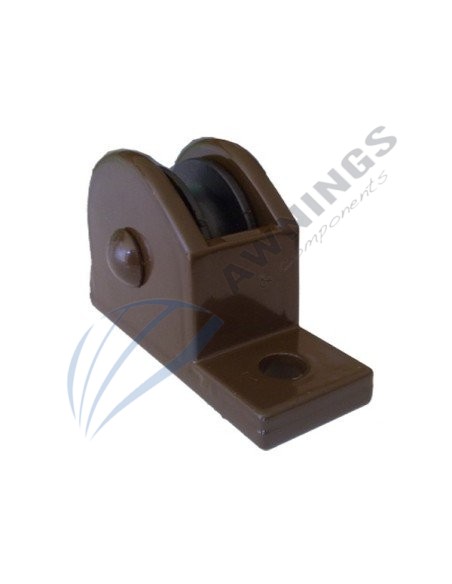 Carrucha sinple para cuerda de toldo plano