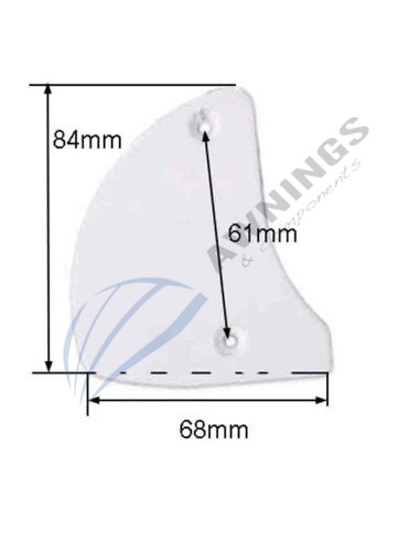 set of white lacquered aluminium covers