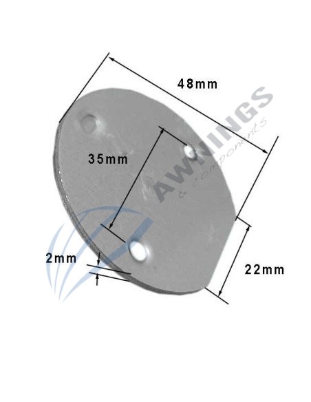 1 Tapon o tapa lateral de aluminio