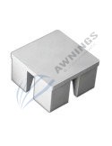 Tapon de aluminio para perfil 125x125