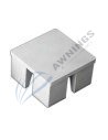 Tapon de aluminio para perfil 125x125