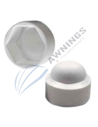 1 Plastic cover cap in White