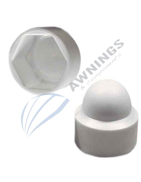 1 Plastic cover cap in White