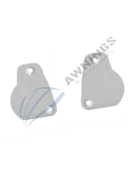 1 Plastic cover cap in White