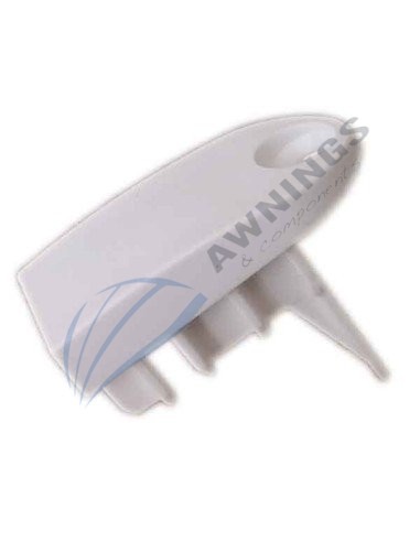 1 White plastic plug or cap, for profile PTP-119