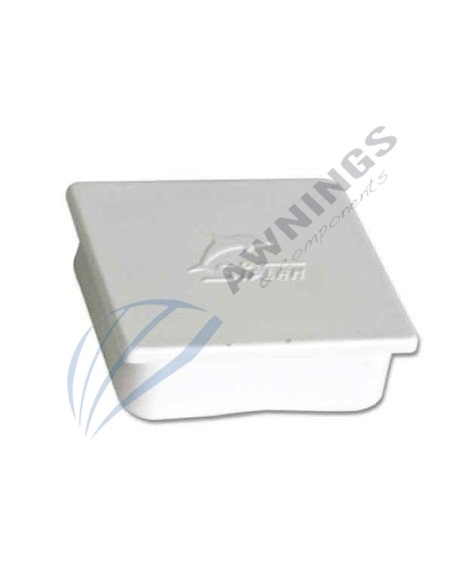 1 Tapon o tapa de plastico blanco,