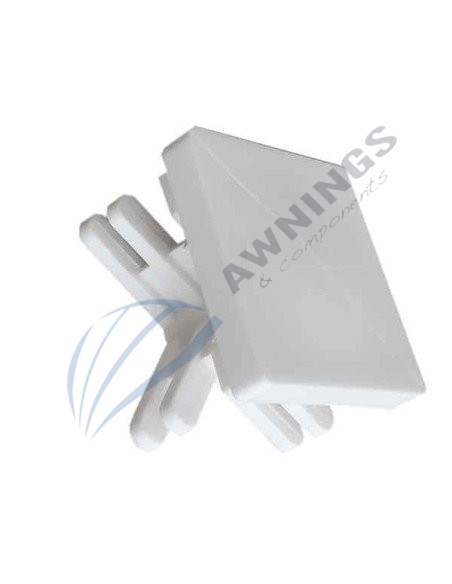 1 Side cover in white lacquered aluminium