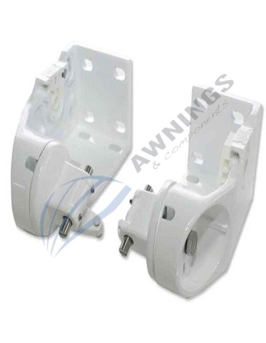 1 Set of Llaza aluminium awning brackets for white lacquered items