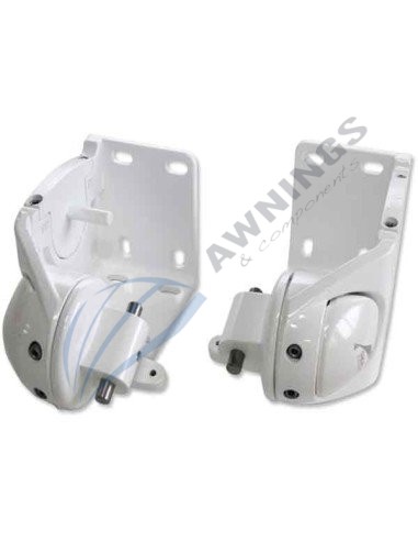 1 Set of Siplan aluminium awning brackets for white lacquered items