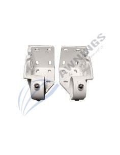 1 Set of MItjavila aluminium awning brackets for white lacquered items