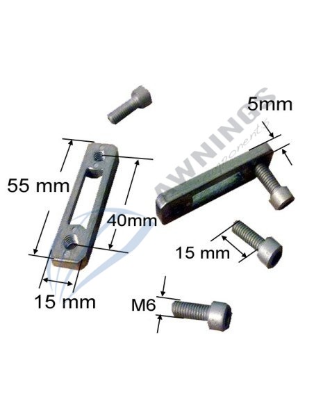 1 jgo de regletas con tornillos