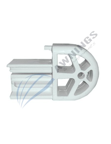 1 Round white terminal for 80x40