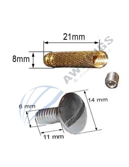 Screw  for awnings swimming pools