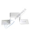 1 support de fixation avant pour profilé 80x40, pour store plat.