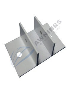 Support for flat awning guide with structure 80x40