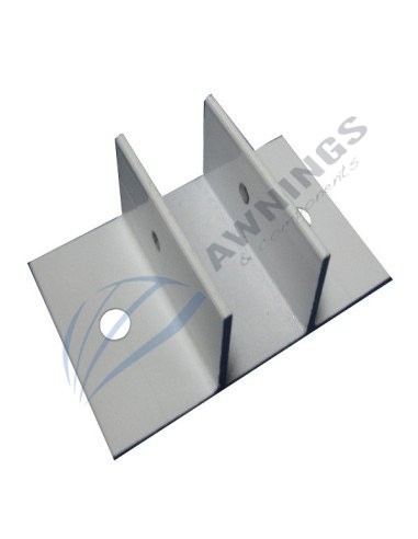 Support for flat awning guide with structure 80x40