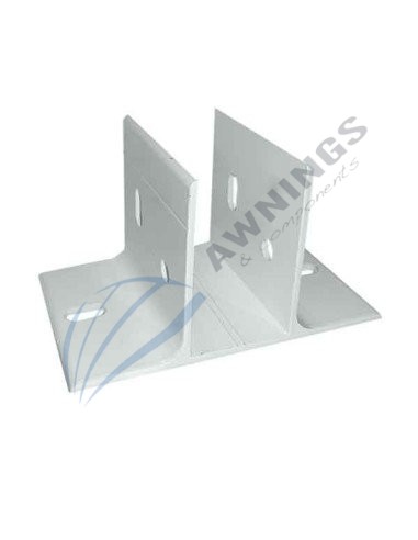 Support for flat awning guide with structure 80x40