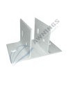 Support for flat awning guide with structure 80x40