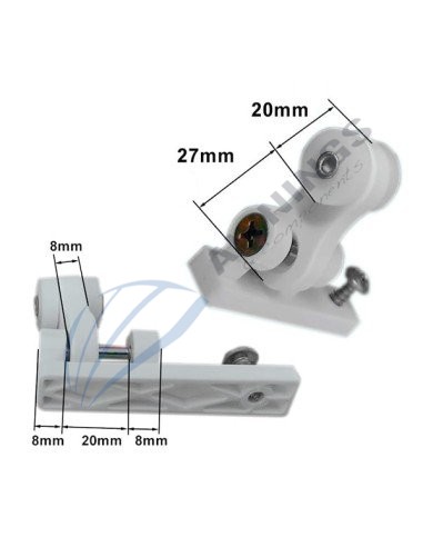 1 Plastic and steel pulley