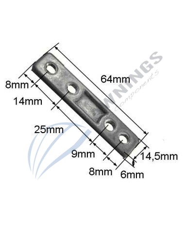 1 set of 6mm. metric bolts.
