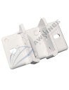 1 Support en aluminium, laqué blanc, pour rail de store plat 80x40