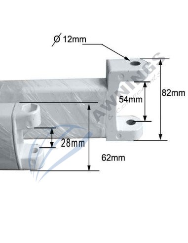 1 SET DI BRACCI ARTICOLATI PER TENDA DA SOLE