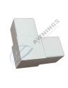 1 L-shaped aluminium bracket 50x50