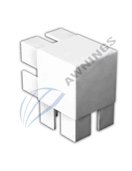 1 Soporte en L para perfiles 125x125 Siplan 1 - Awnings Components 