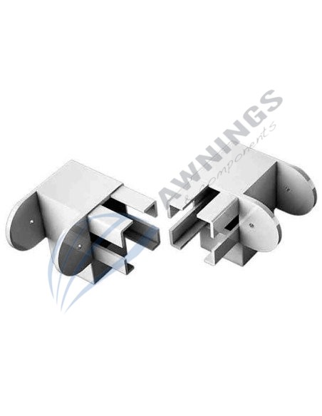 1 Juego de soportes angular para perfiles 90x96 Siplan 1 - Awnings Components 