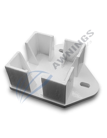 1 Piedistallo d'angolo a due gambe 125x125 Siplan 1 - Awnings Components 