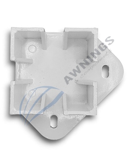 1 Piedistallo d'angolo a due gambe 125x125 Siplan 2 - Awnings Components 