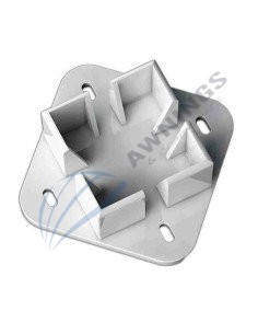 1 Sockel für 125x125 Profile mit vier Beinen