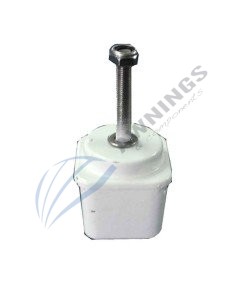 1 Male terminal for aluminium profile 51x51